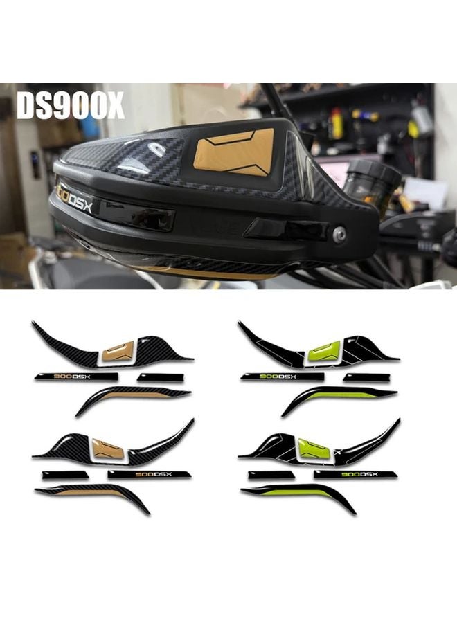 Voge Valico 900DSX 2024 Avio Blue 3D Resin Handguard Stickers Kit PVC Durable Waterproof - Image 1